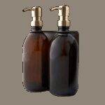 Seifenspender Nickelfarben Wandmontage mit zwei