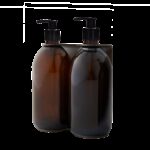 Seifenspender Nickelfarben Wandmontage mit zwei