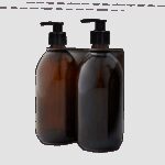 Seifenspender Schwarz Wandmontage mit zwei