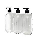 Seifenspender Weiß Wandmontage mit drei