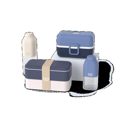 Set Lunchboxen Eltern-Kind blau