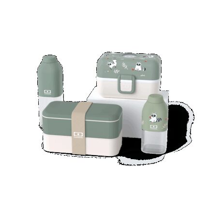 Set Lunchboxen Eltern-Kind grün