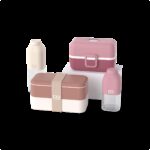 Set Lunchboxen Eltern-Kind rosa