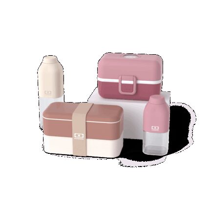 Set Lunchboxen Eltern-Kind rosa