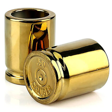 Shotgläser 50 Caliber goldfarben 2er Set – Zubehör | Outdoor Militär Tactical Gear