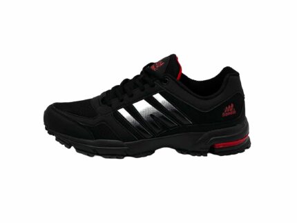 Sneaker atmungsaktive Laufschuhe Schwarz-Weiß-Rot 41