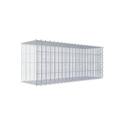 Splittanbaugabione Typ 2 100 cm x 40 cm x 30 cm (L x H x T), Maschenweite 5 cm x 10 cm, Spirale