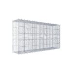 Splittanbaugabione Typ 2 100 cm x 50 cm x 20 cm (L x H x T), Maschenweite 10 cm x 10 cm, Spirale