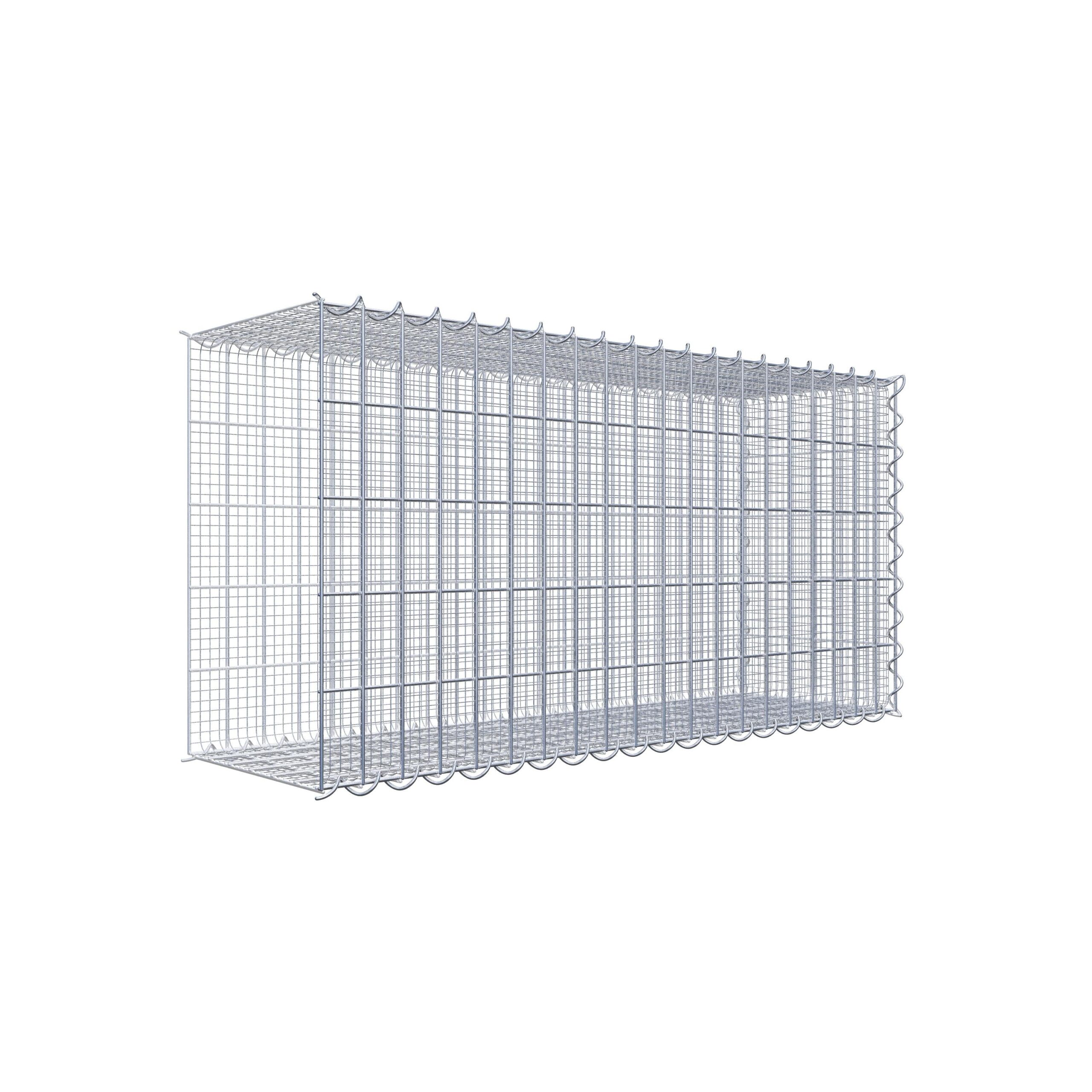 Splittanbaugabione Typ 2 100 cm x 50 cm x 30 cm (L x H x T) Splittanbaugabione Typ 2 100 cm x 50 cm x 30 cm (L x H x T), Maschenweite 5 cm x 10 cm, Spirale - Image 1