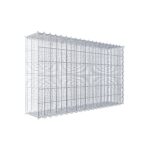 Splittanbaugabione Typ 2 100 cm x 60 cm x 20 cm (L x H x T), Maschenweite 5 cm x 10 cm, Spirale