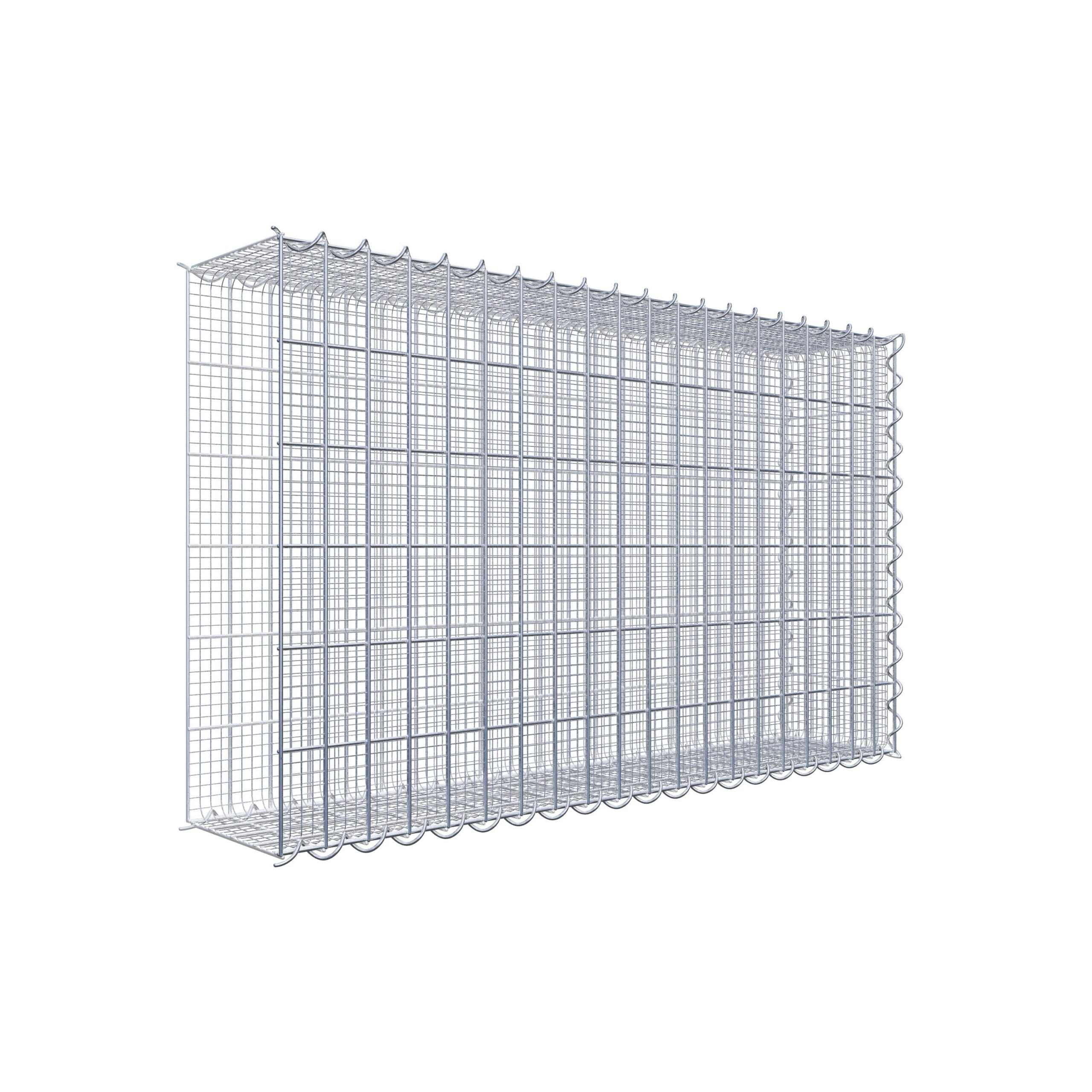 Splittanbaugabione Typ 2 100 cm x 60 cm x 20 cm (L x H x T) Splittanbaugabione Typ 2 100 cm x 60 cm x 20 cm (L x H x T), Maschenweite 5 cm x 10 cm, Spirale - Image 1