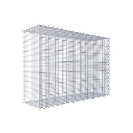 Splittanbaugabione Typ 2 100 cm x 70 cm x 30 cm (L x H x T), Maschenweite 10 cm x 10 cm, Spirale