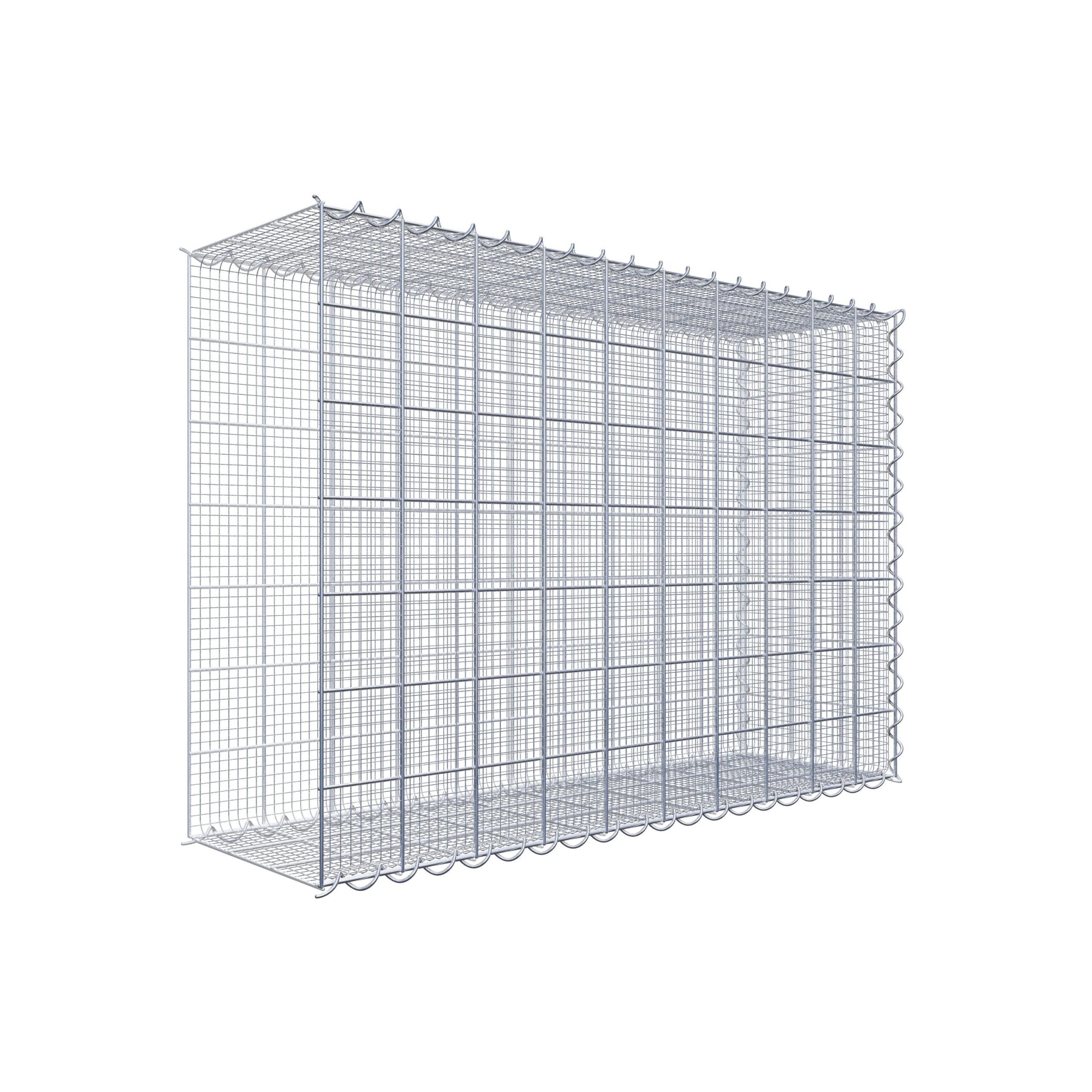 Splittanbaugabione Typ 2 100 cm x 70 cm x 30 cm (L x H x T) Splittanbaugabione Typ 2 100 cm x 70 cm x 30 cm (L x H x T), Maschenweite 10 cm x 10 cm, Spirale - Image 1