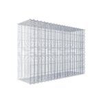 Splittanbaugabione Typ 2 100 cm x 70 cm x 30 cm (L x H x T), Maschenweite 5 cm x 10 cm, Spirale