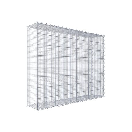 Splittanbaugabione Typ 2 100 cm x 80 cm x 20 cm (L x H x T), Maschenweite 10 cm x 10 cm, Spirale