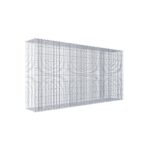 Splittanbaugabione Typ 2 200 cm x 100 cm x 30 cm (L x H x T), Maschenweite 5 cm x 10 cm, Spirale