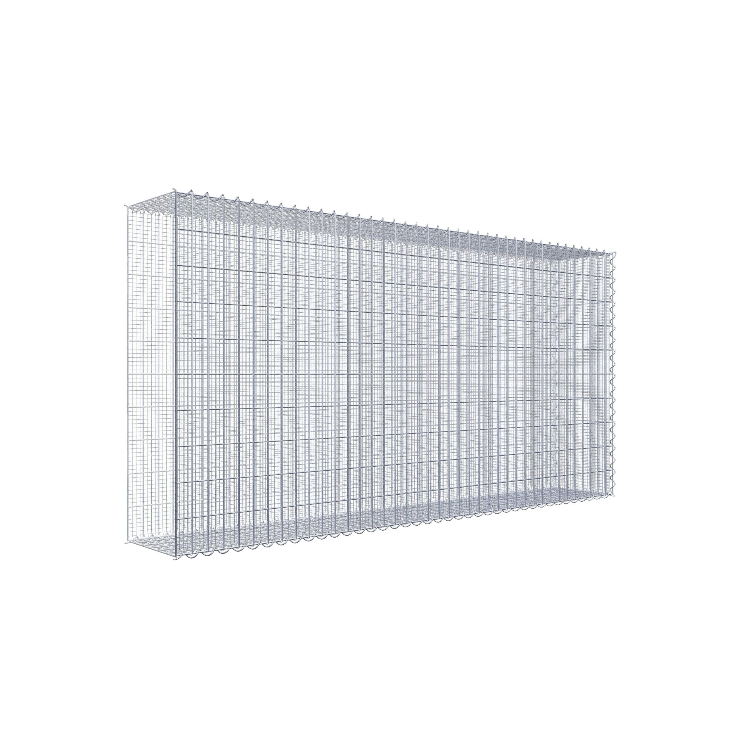 Splittanbaugabione Typ 2 200 cm x 100 cm x 30 cm (L x H x T), Maschenweite 5 cm x 10 cm, Spirale