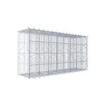 Splittanbaugabione Typ 2 80 cm x 40 cm x 20 cm (L x H x T), Maschenweite 10 cm x 10 cm, Spirale