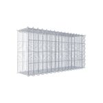 Splittanbaugabione Typ 2 80 cm x 40 cm x 20 cm (L x H x T), Maschenweite 5 cm x 10 cm, Spirale