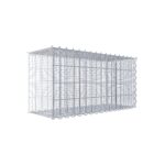 Splittanbaugabione Typ 2 80 cm x 40 cm x 30 cm (L x H x T), Maschenweite 5 cm x 10 cm, Spirale