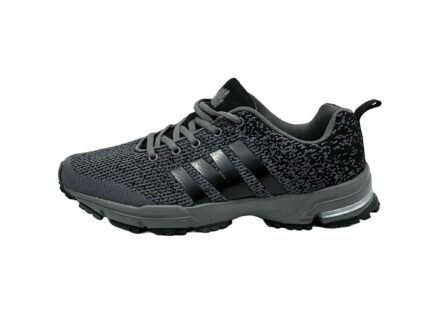 Sportschuhe Turnschuhe Laufschuhe Dunkelgrau-Schwarz 45