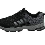 Sportschuhe Turnschuhe Laufschuhe Schwarz-Dunkelgrau 40