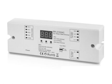 SR-2102AC 230V DMX Controller 2-Kanal Dimmerpack 2x1,2A