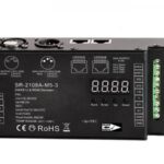 SR-2108B-M5-3 DMX / RDM 5x8A - PWM select XLR RJ45 LED Controller
