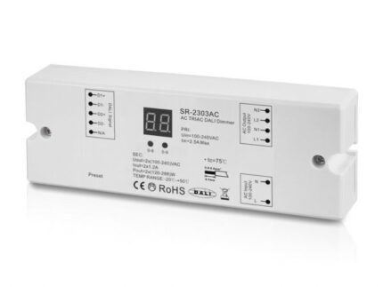 SR-2303AC 230V DALI Controller 2-Kanal Dimmerpack 2x1,2A