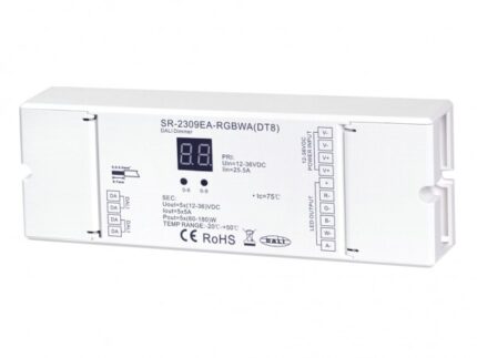 SR-2309EA-RGBCCT (DT8) DALI LED Controller 5-Kanal 5x5A 12-36V
