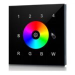 SR-2812B RF LED Touchcontroller (RGBW) 4-Zonen Funk+DMX 868MHz 10 Programme 1...