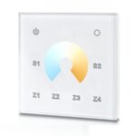 SR-2822B-Z4 RF LED Touchcontroller (CCT) Funk+DMX 868MHz 4 Zonen