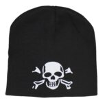 Strickmütze Beanie mit Totenkopf schwarz – Zubehör | Outdoor Militär Tactical Gear