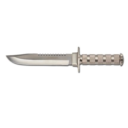 Survivalmesser silberfarben – Zubehör | Outdoor Militär Tactical Gear