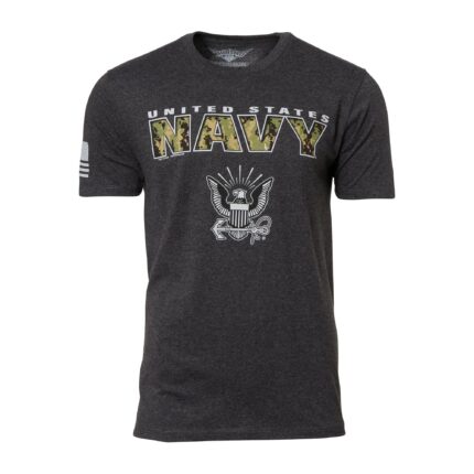 T-Shirt USN Camo Text – Funktionsshirts – Modell 0671 | Outdoor Militär Tactical Gear