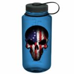 Trinkflasche Nalgene 501 Skull 950 ml blau – Wasserdicht Leicht Zubehör | Outdoor Militär Tactical Gear