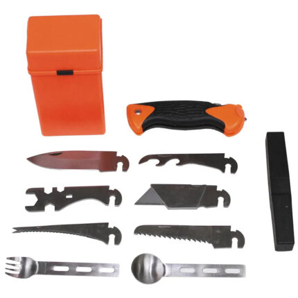 Überlebensset Special 27-teilig orange – Zubehör | Outdoor Militär Tactical Gear