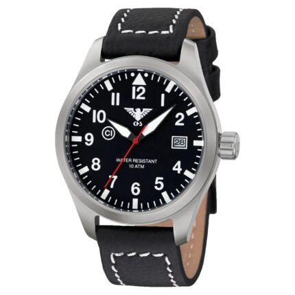 Uhr Airleader Steel mit Büffellederband – Wasserdicht Zubehör | Outdoor Militär Tactical Gear