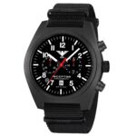Uhr Inceptor Black Steel Chronograph Natoband – Wasserdicht Tactical Zubehör | Outdoor Militär Tactical Gear