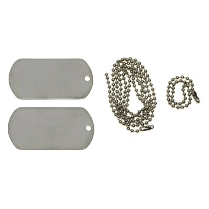 US Erkennungsmarken mit Ketten Edelstahl – Zubehör | Outdoor Militär Tactical Gear