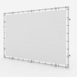 Wandmontage Spannrahmen Alu für Werbebanner