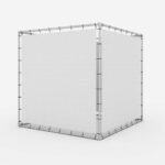 Werbewürfel Banner Aluminium Spannrahmen
