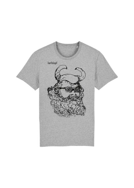 WIKINGER - Graues Herren TShirt - KARLSKOPF