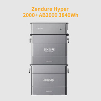 Zendure SolarFlow Hyper 2000 Wechselrichter 1800W mit Stromspeicher AB2000 1920Wh LiFePO4 Akku - Hyper 2000 + 2 x AB2000