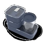 Zero Waste-Set - Aufbewahren blau Natural